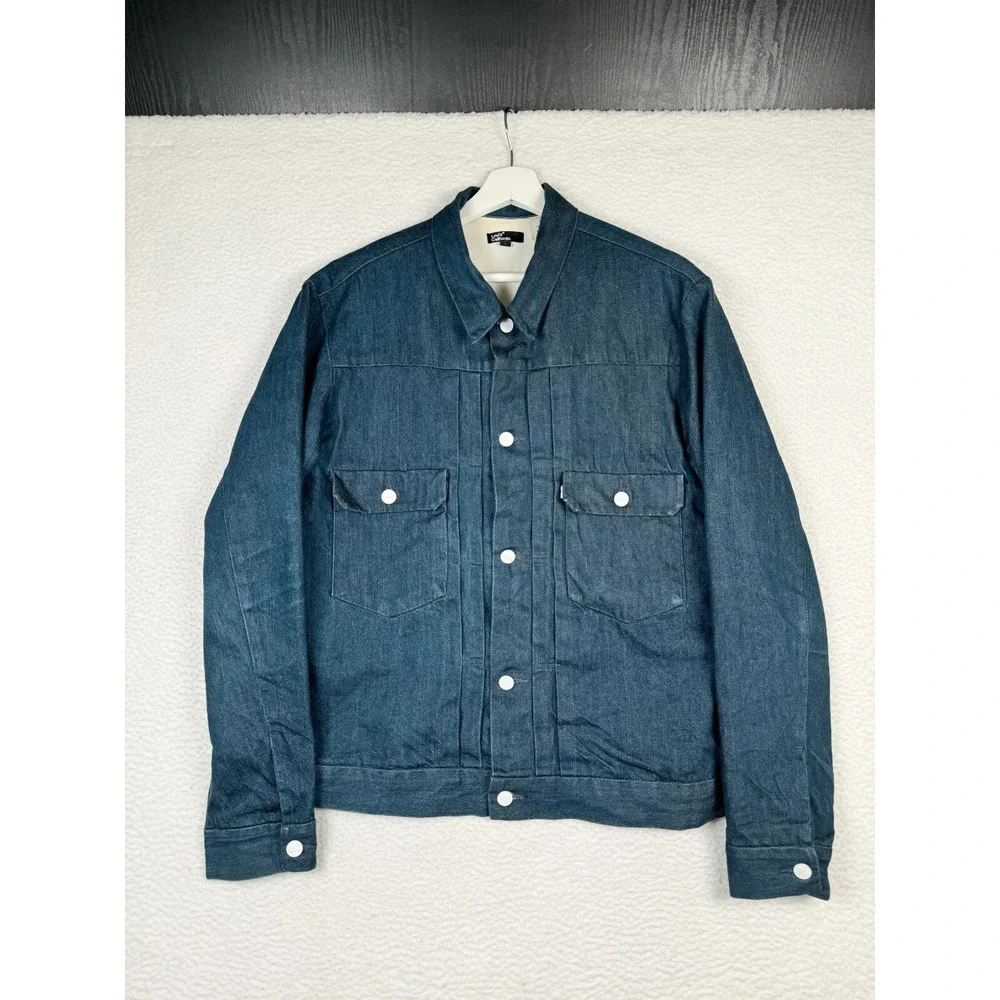 Levi's California Jacket Men's Large Blue Denim Indigo type 2
